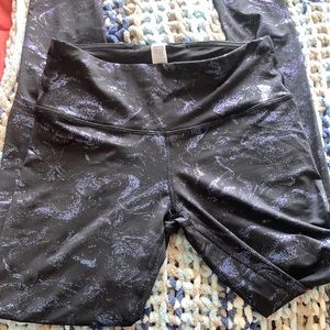 Ivivvia matallic pattern full length leggings